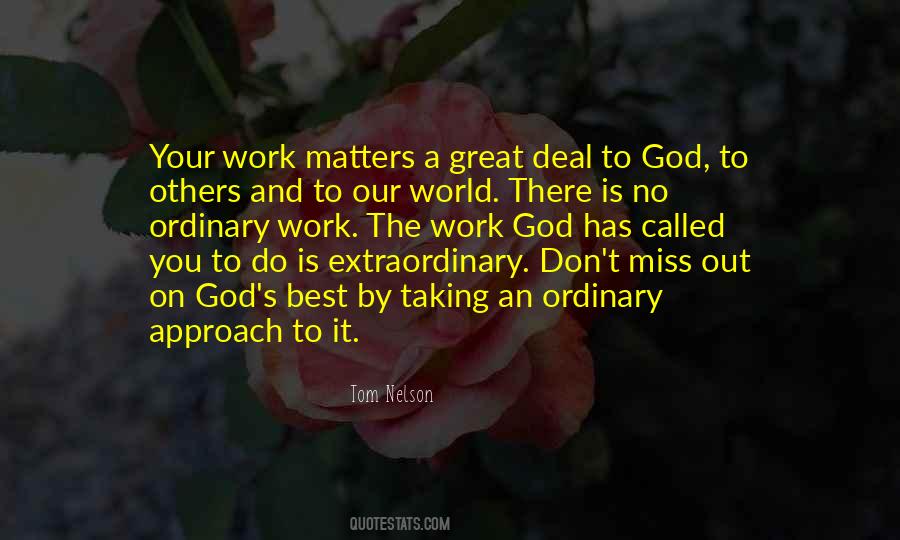 Work Matters Quotes #1214169