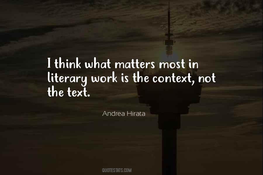 Work Matters Quotes #1440046