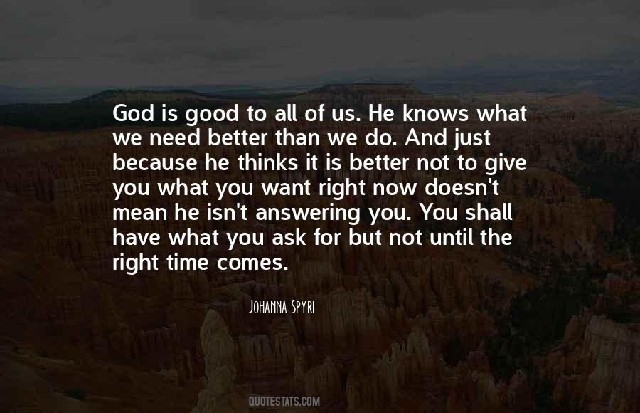 God Is Answering Quotes #1087174