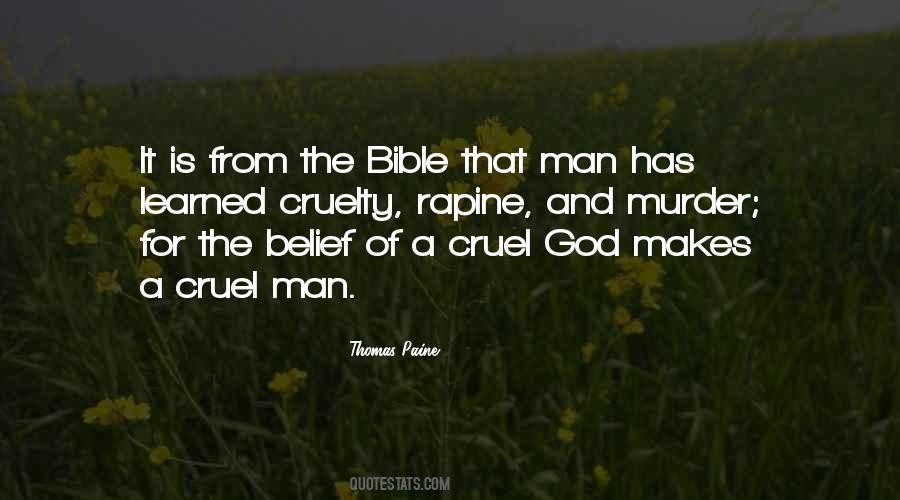 God Is Cruel Quotes #392984