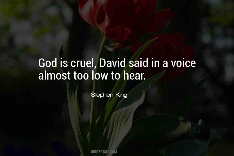 God Is Cruel Quotes #880408