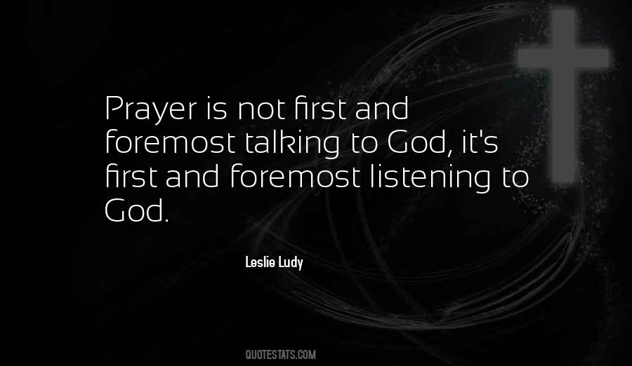 God Is First Quotes #191494