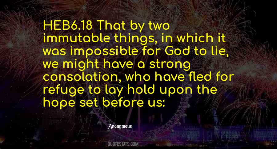 God Is Immutable Quotes #1187844