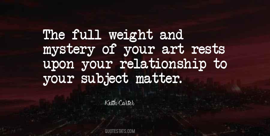 Mystery Relationship Quotes #163872