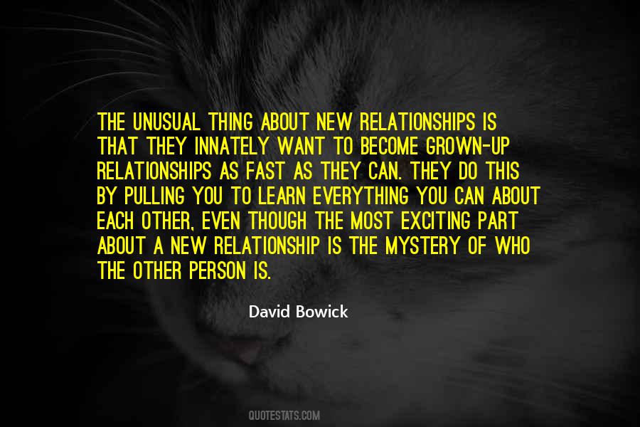 Mystery Relationship Quotes #1715361