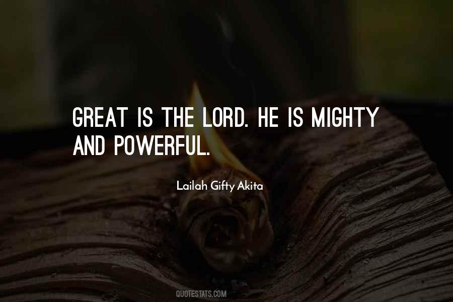 God Is Mighty Quotes #147381