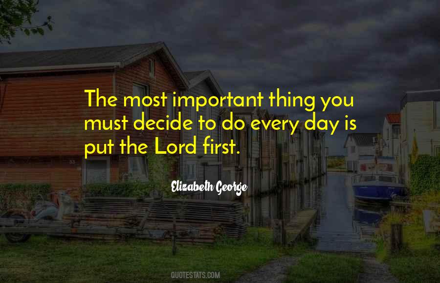 God Is Most Important Quotes #1505216