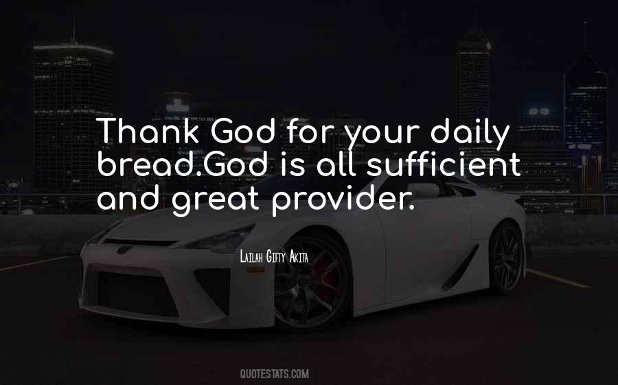 God Is My Provider Quotes #175925