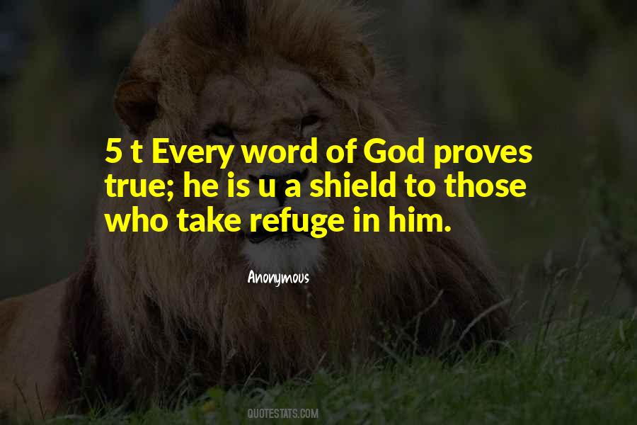God Is My Shield Quotes #1048069