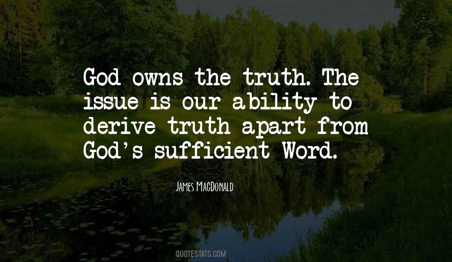 God Is Sufficient Quotes #979641