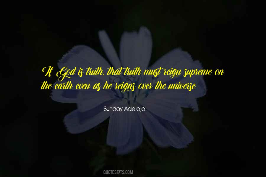 God Is Supreme Quotes #828333