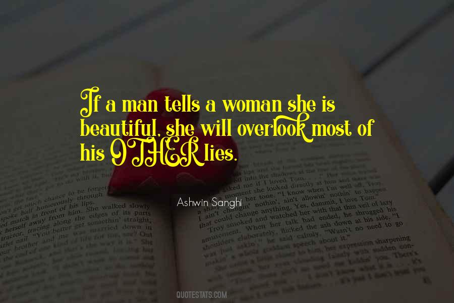 Woman Lies Quotes #1768361