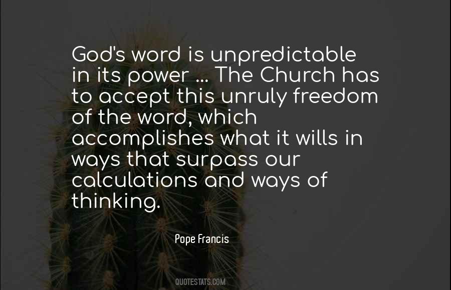 God Is Unpredictable Quotes #1692525