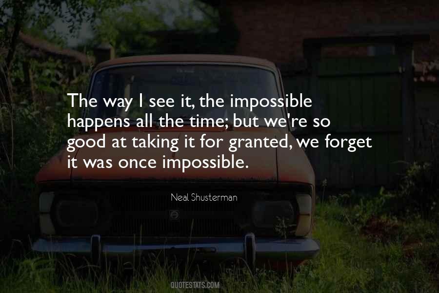 Taking It For Granted Quotes #1585719