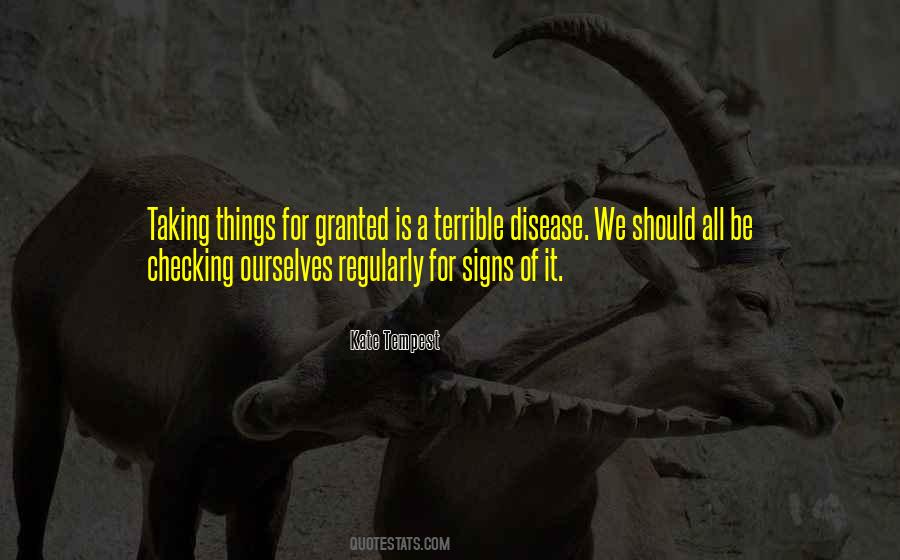 Taking It For Granted Quotes #1730252