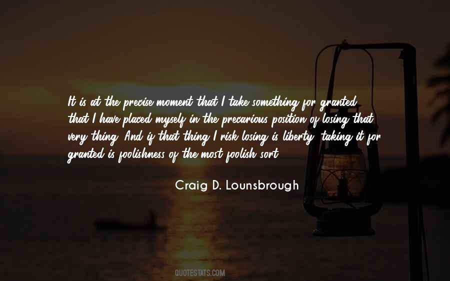 Taking It For Granted Quotes #839885