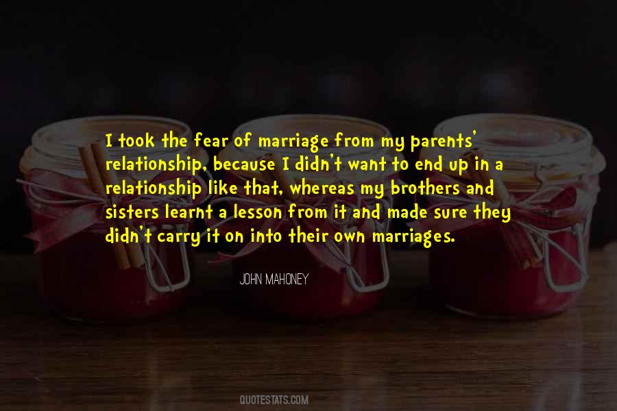 Parents Relationship Quotes #1047345