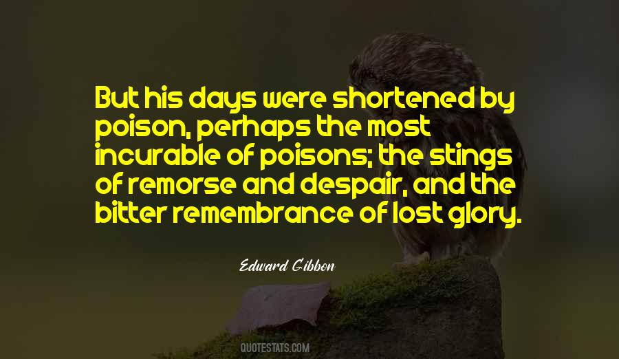 Lost Glory Quotes #407828