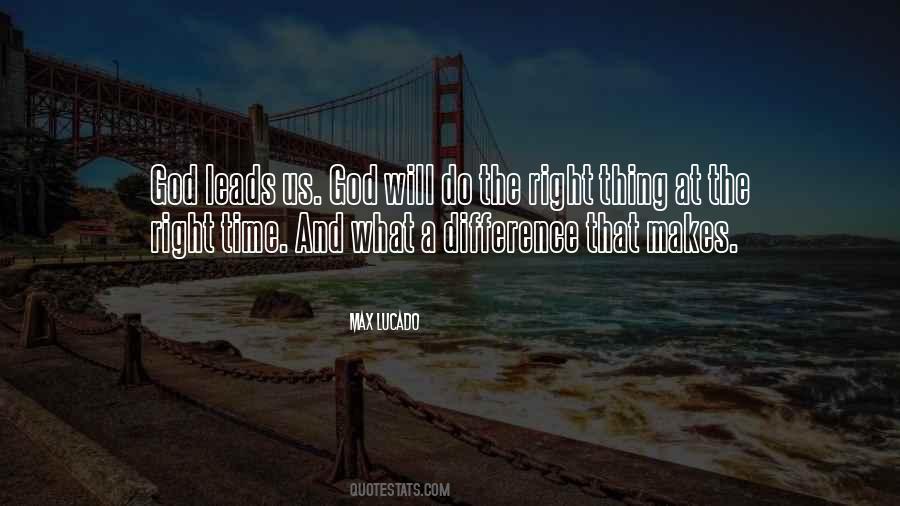 God Leads Us Quotes #230464