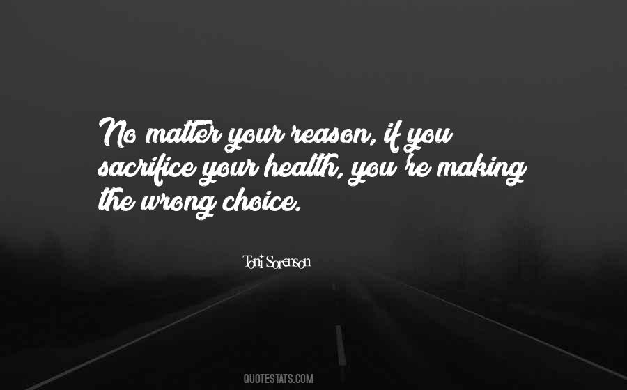 Health Choice Quotes #211012