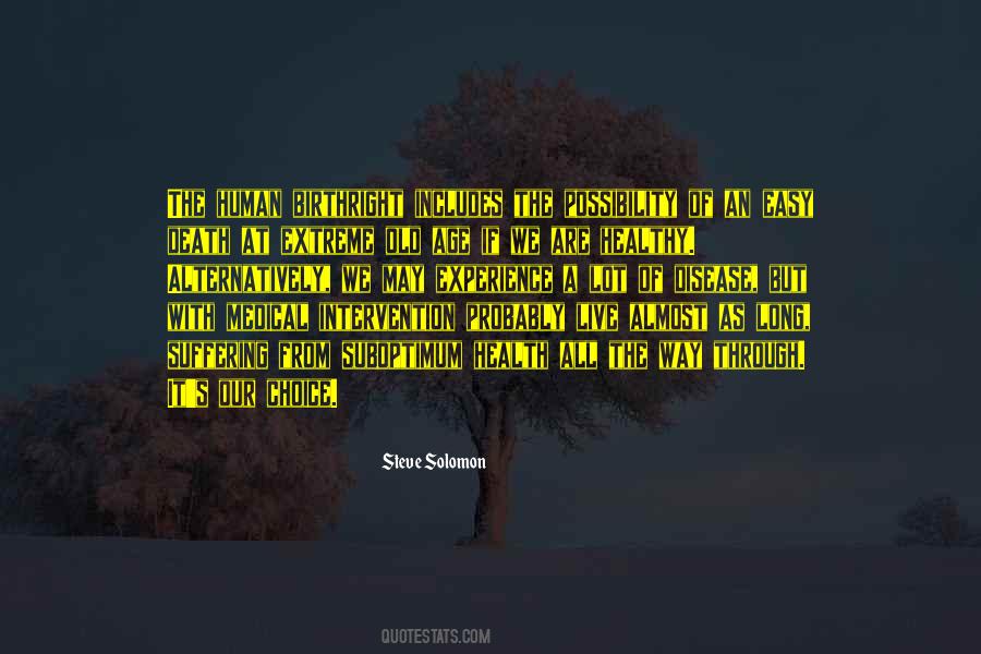 Health Choice Quotes #54471