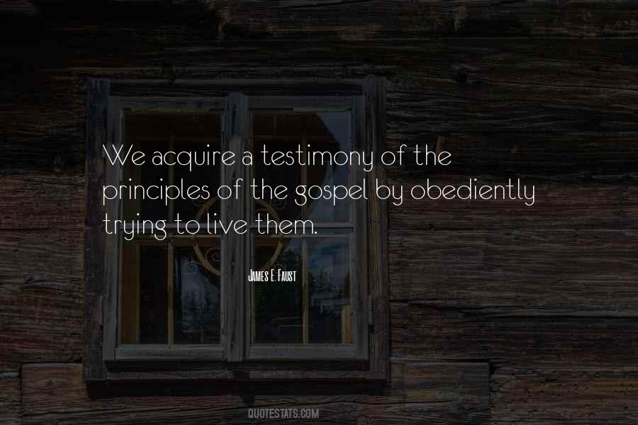 Live The Gospel Quotes #620496