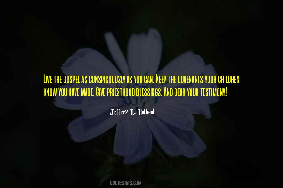 Live The Gospel Quotes #903689
