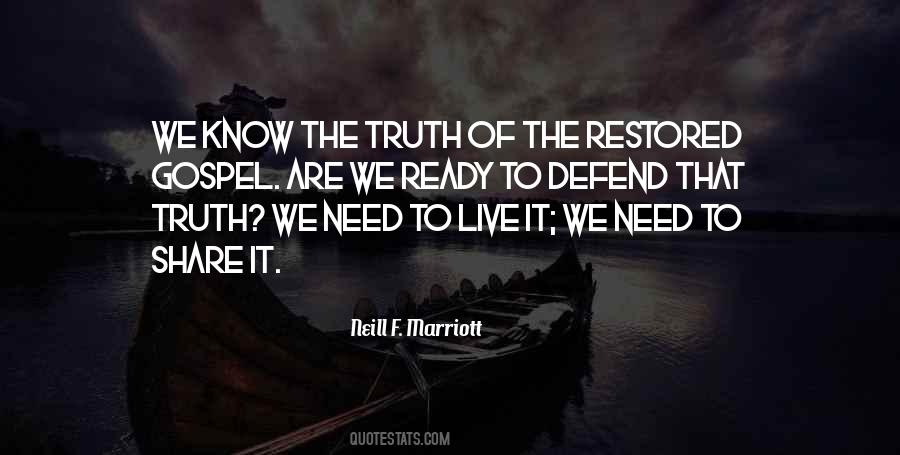 Live The Gospel Quotes #973980