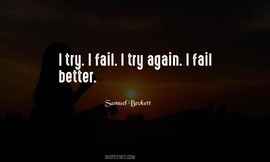 Fail Trying Quotes #1543114