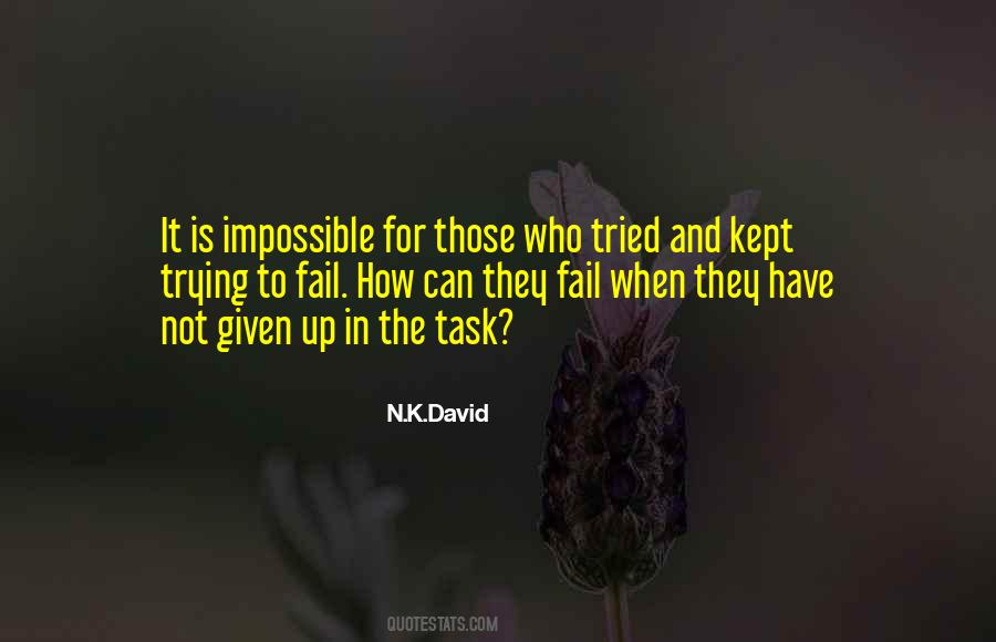 Fail Trying Quotes #192035