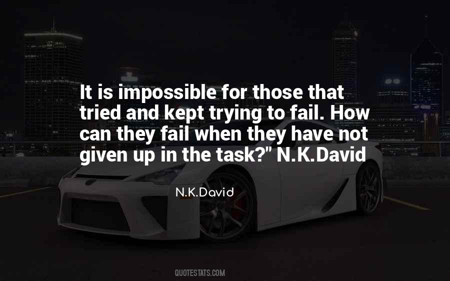 Fail Trying Quotes #942504