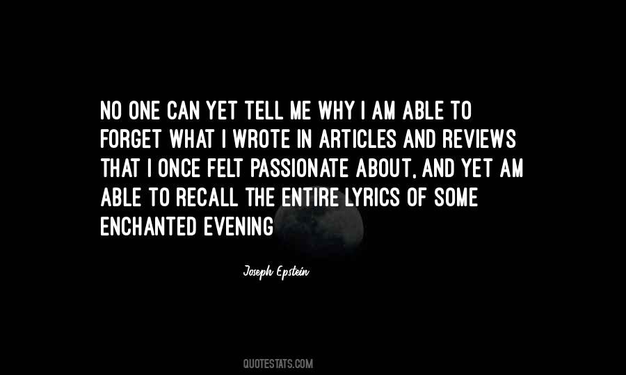 Some Evening Quotes #581484