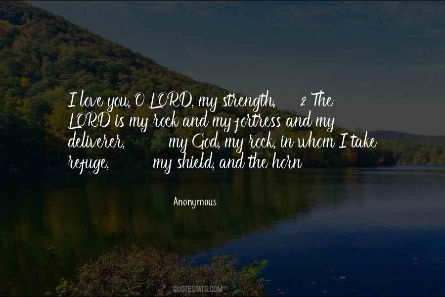 God My Strength Quotes #1049188