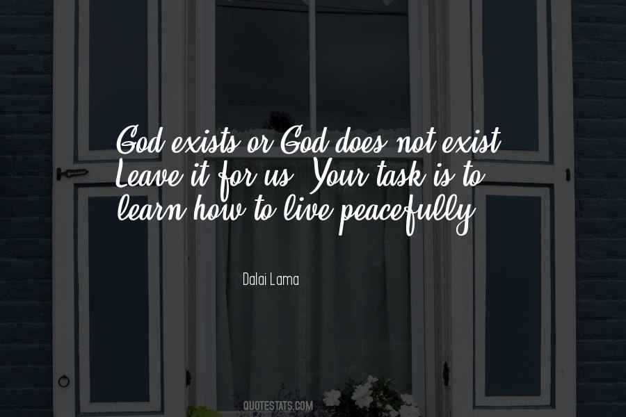 God Not Exist Quotes #13985
