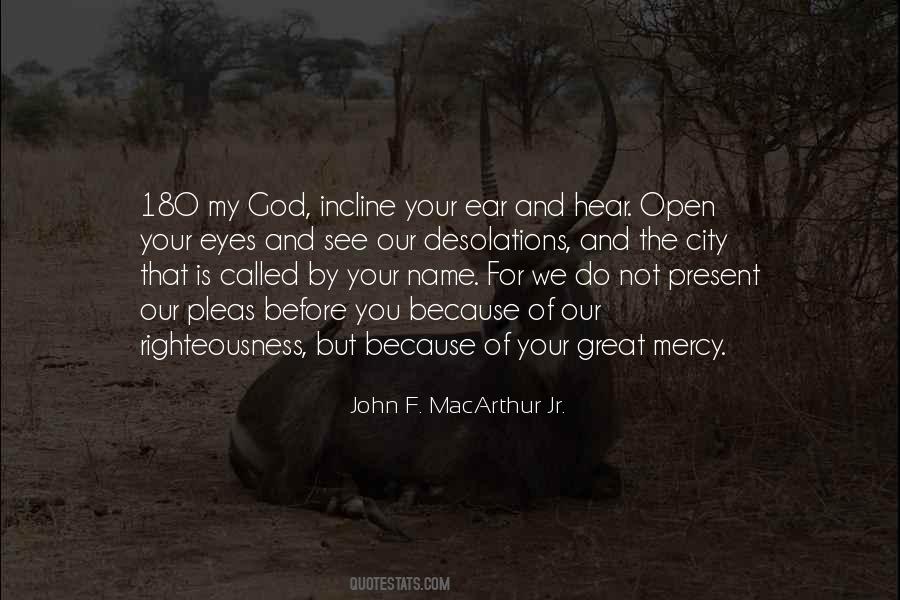 God Of Mercy Quotes #96458