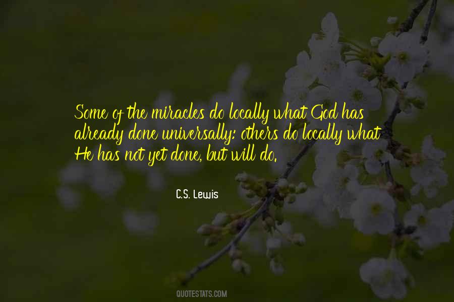 God Of Miracles Quotes #1261056