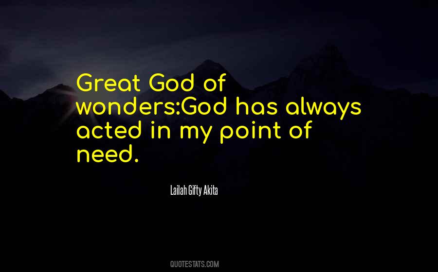 God Of Wonders Quotes #1029281