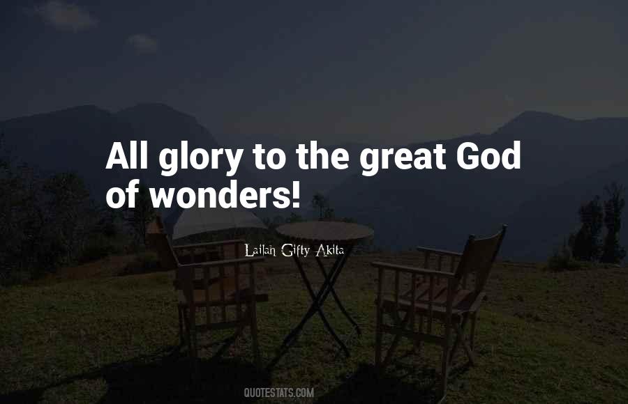God Of Wonders Quotes #1698924