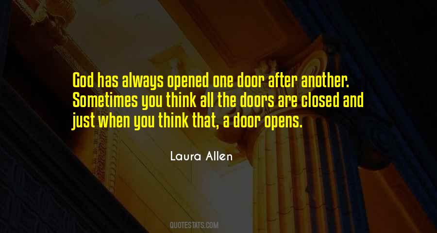 God Opens Doors Quotes #1020224