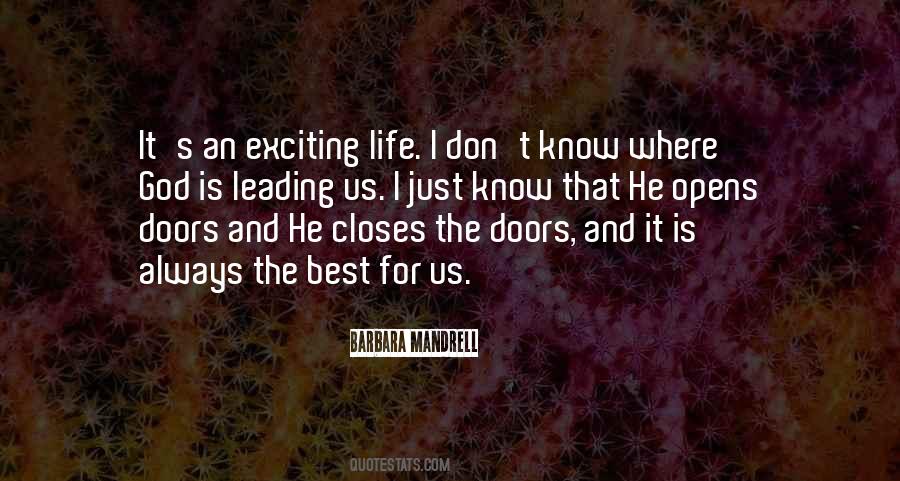 God Opens Doors Quotes #475605