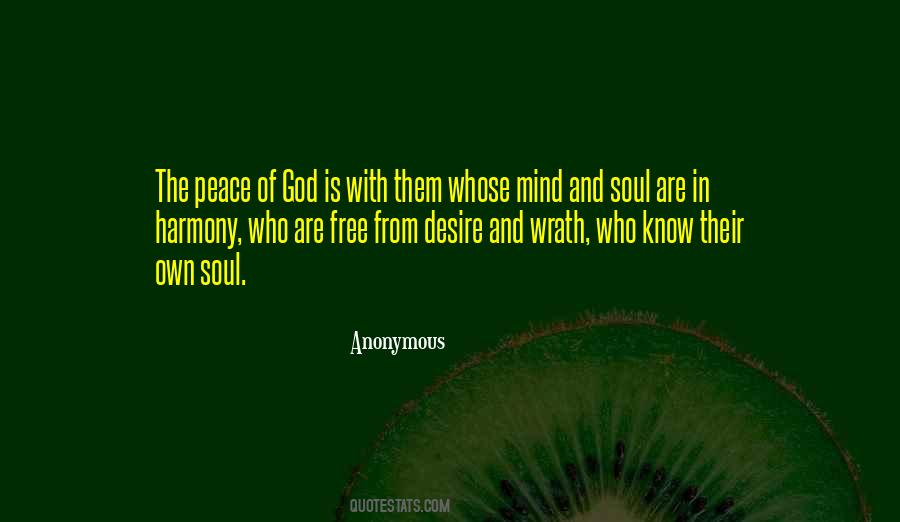 God Peace Of Mind Quotes #1072982