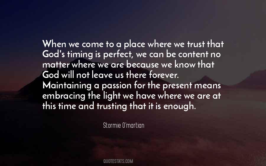 God Perfect Timing Quotes #1031548