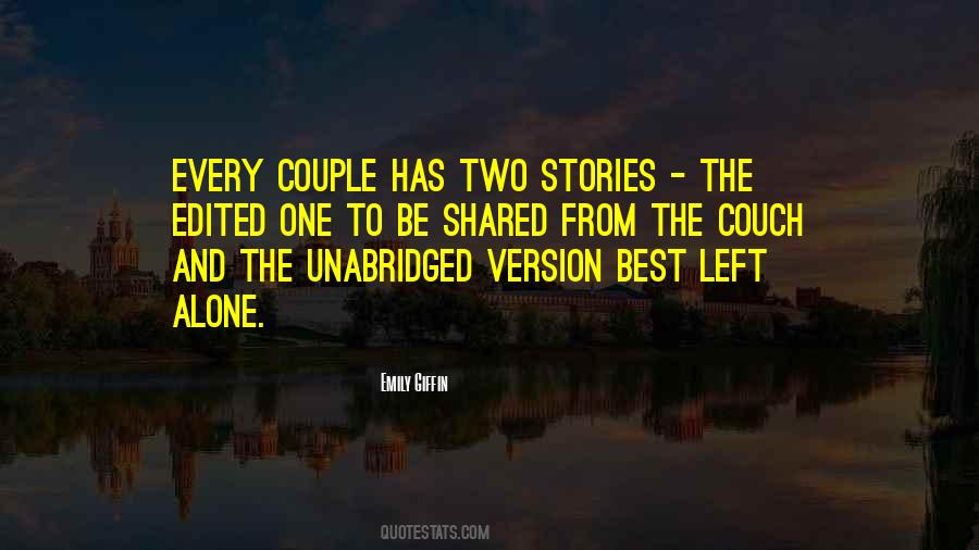 You Left Her Alone Quotes #31256