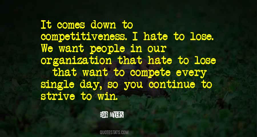 Strive To Win Quotes #817363