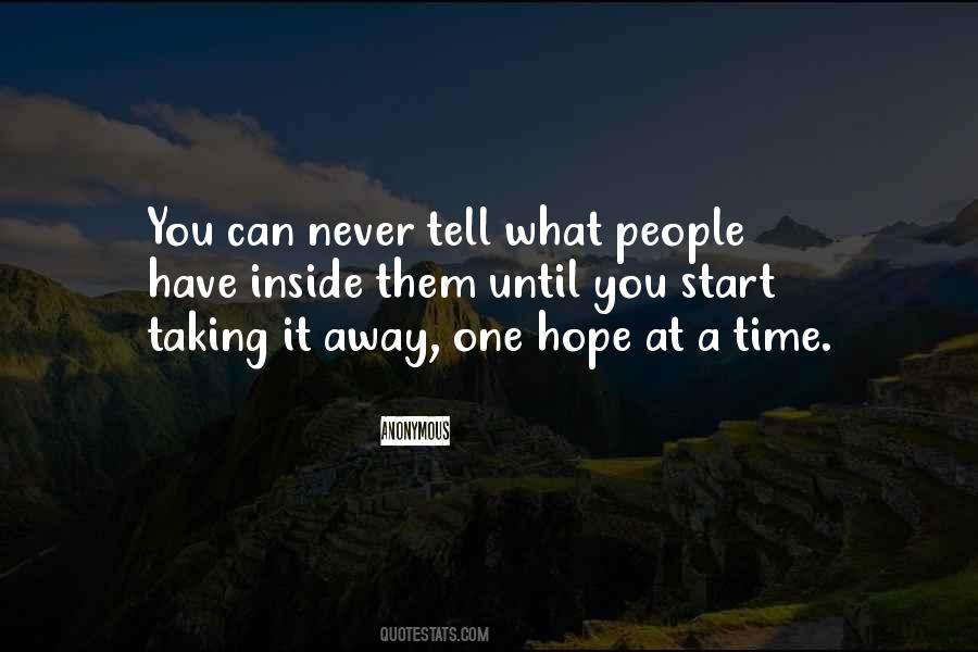 One Hope Quotes #717234