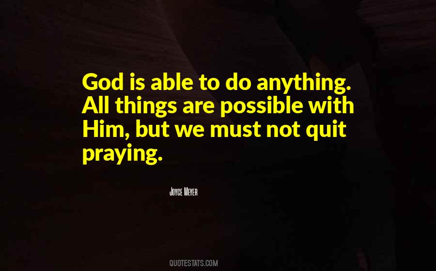God Possible Quotes #160117