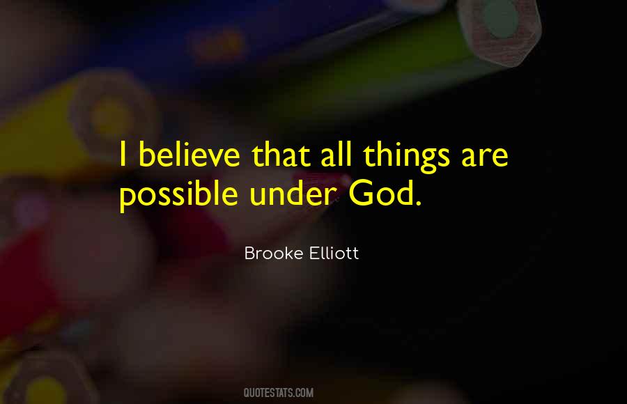 God Possible Quotes #164873