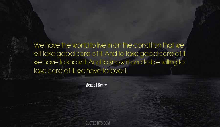 Take Good Care Quotes #1035890