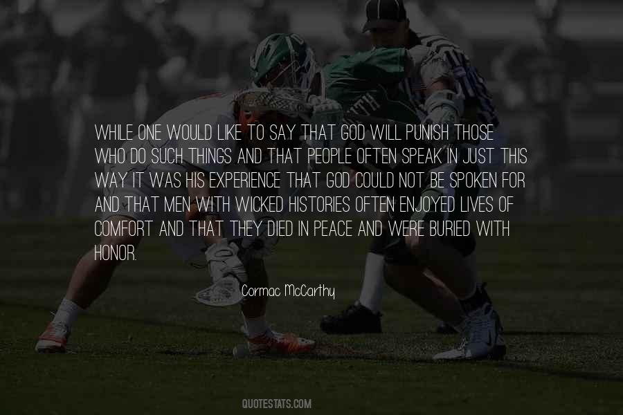 God Punish Quotes #979021