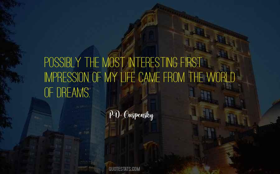 Quotes About My First Impression #861614
